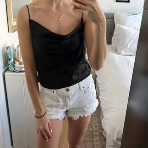 Black Silky Urban Top